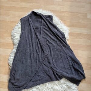 Barefoot Dreams Gray Vest L/ XL